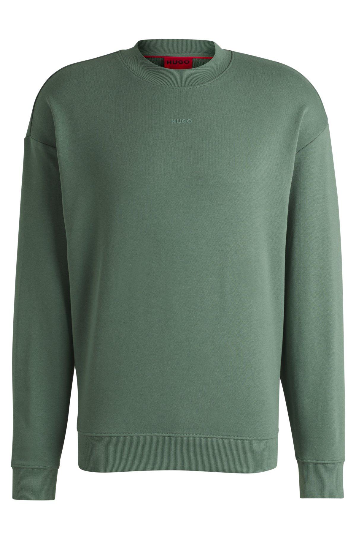 Relaxed-fit sweatshirt in cotton terry with sleeve logo Product Image