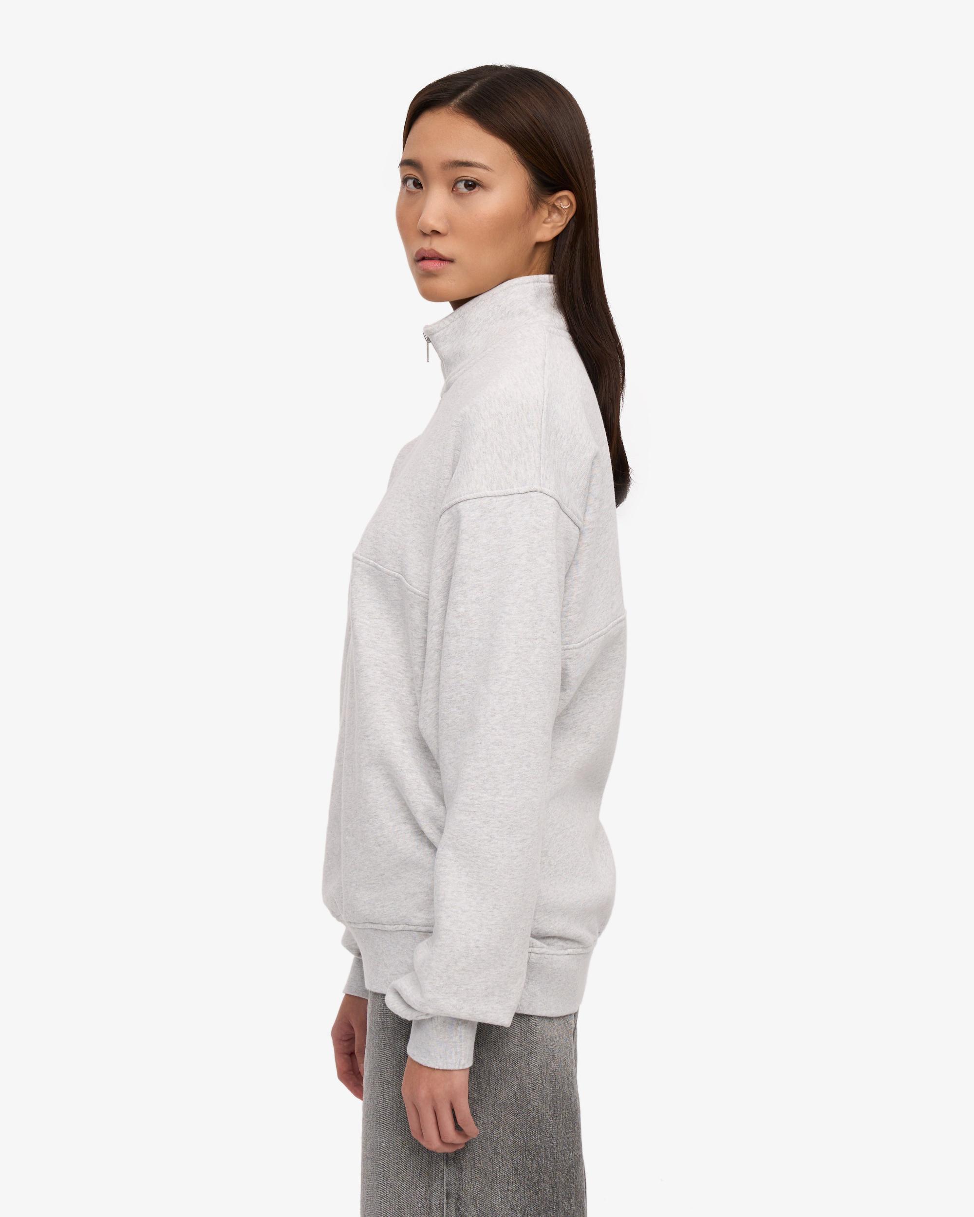 Organic Quarter Zip - Snow Melange Product Image