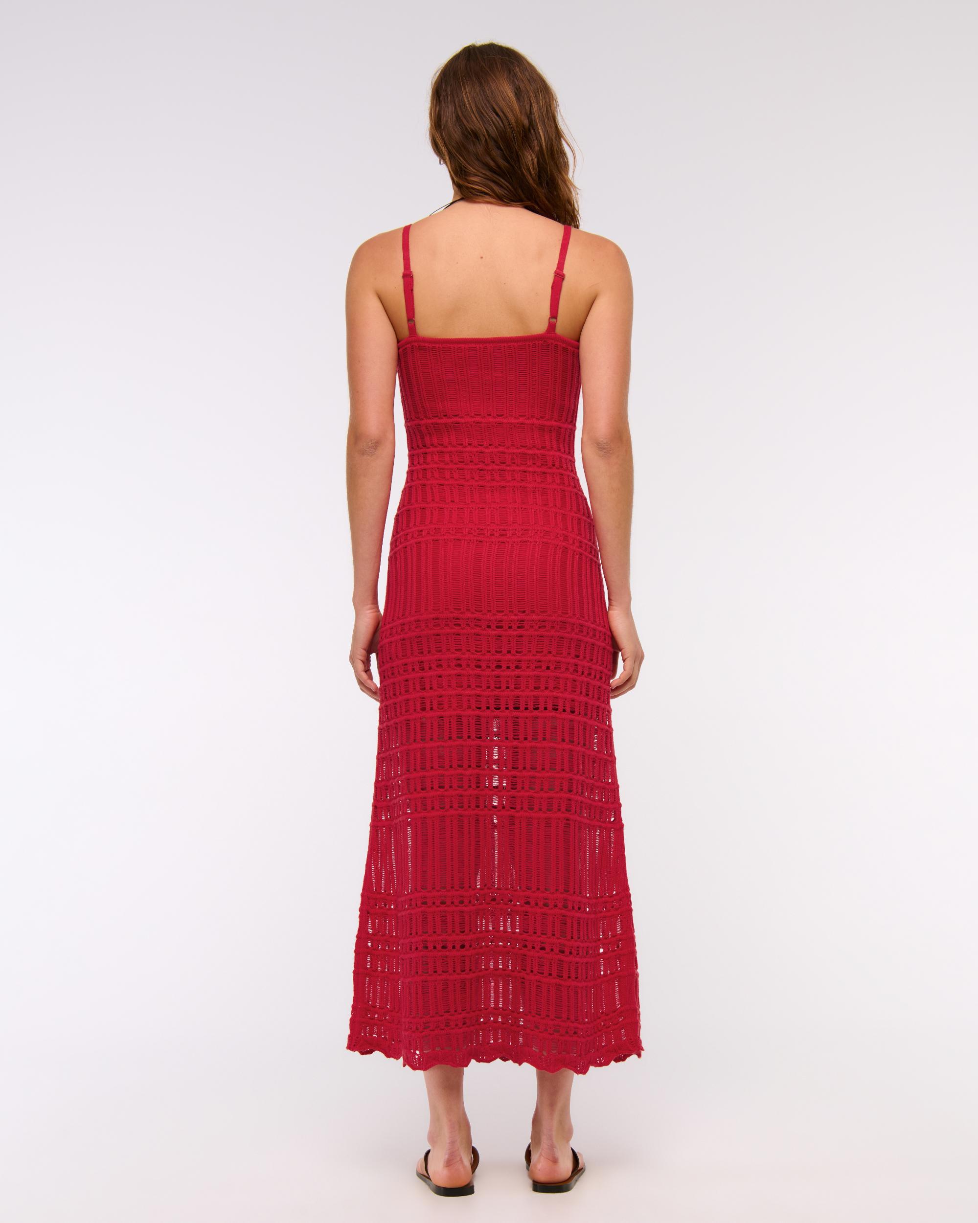 Crochet-Style Maxi Dress Product Image