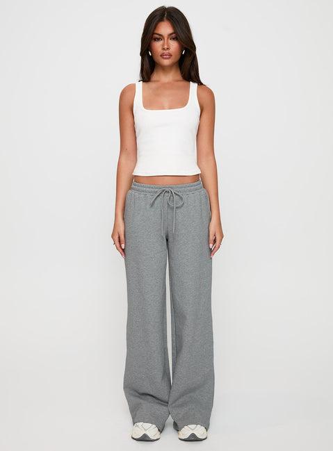 All Day Straight Leg Sweatpants Grey Marle Product Image