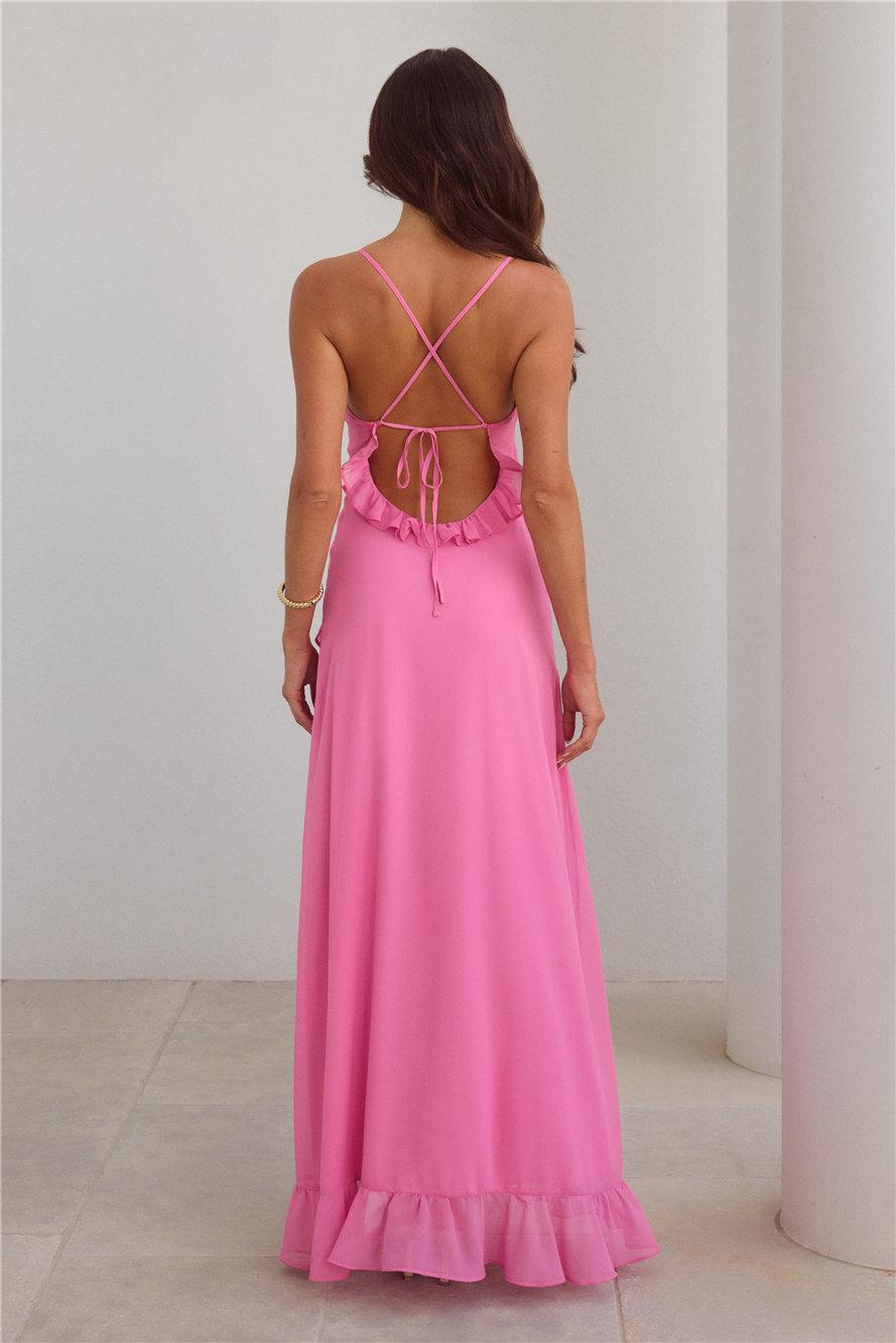 Riviera Sunset Maxi Dress Rose Product Image