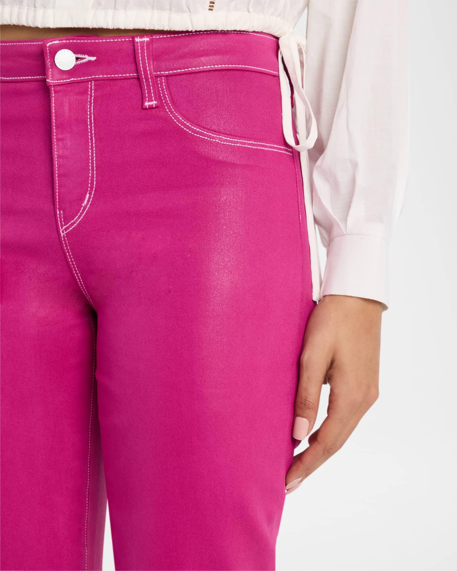Tati High-Rise Cropped Micro Bootcut Jeans Product Image