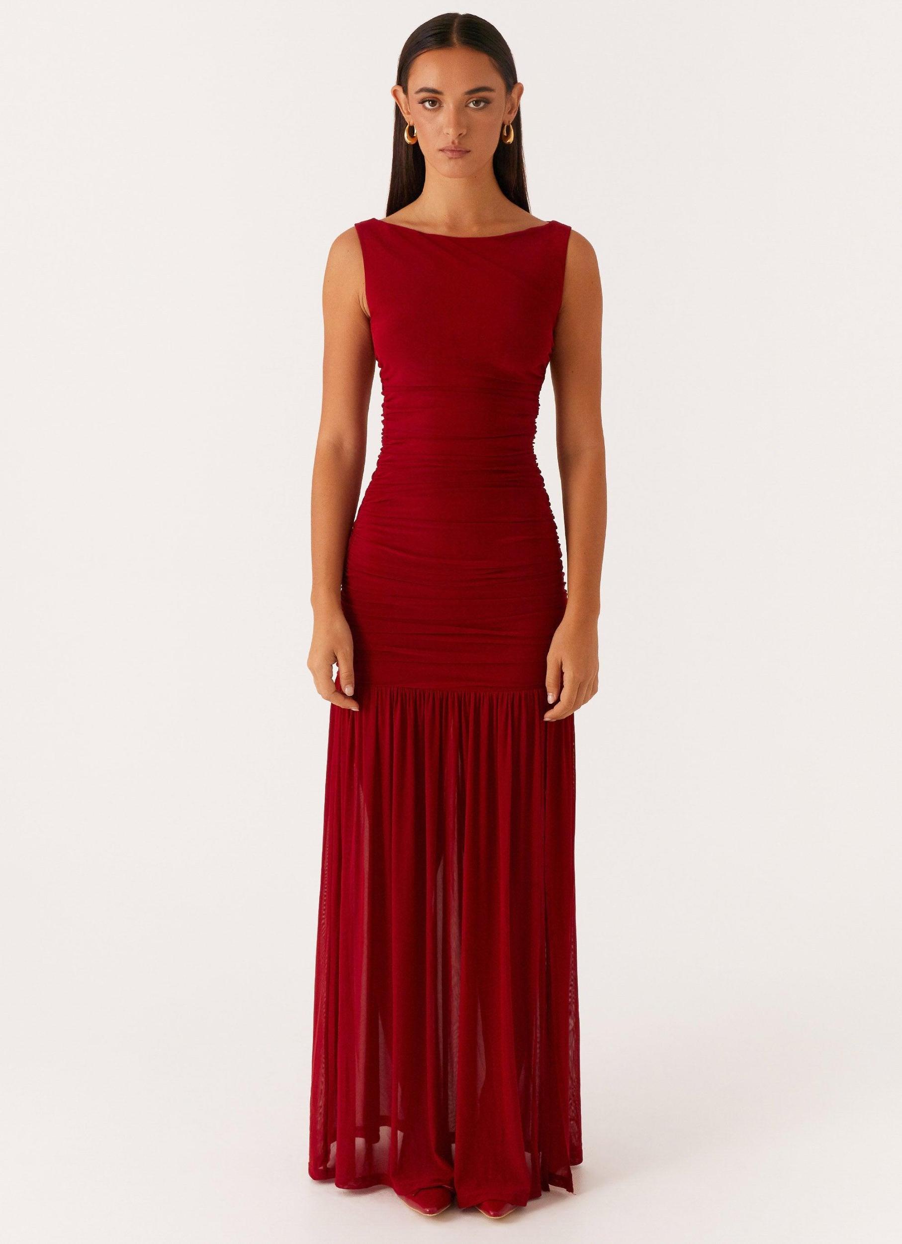 Manon Maxi Dress - Red Product Image
