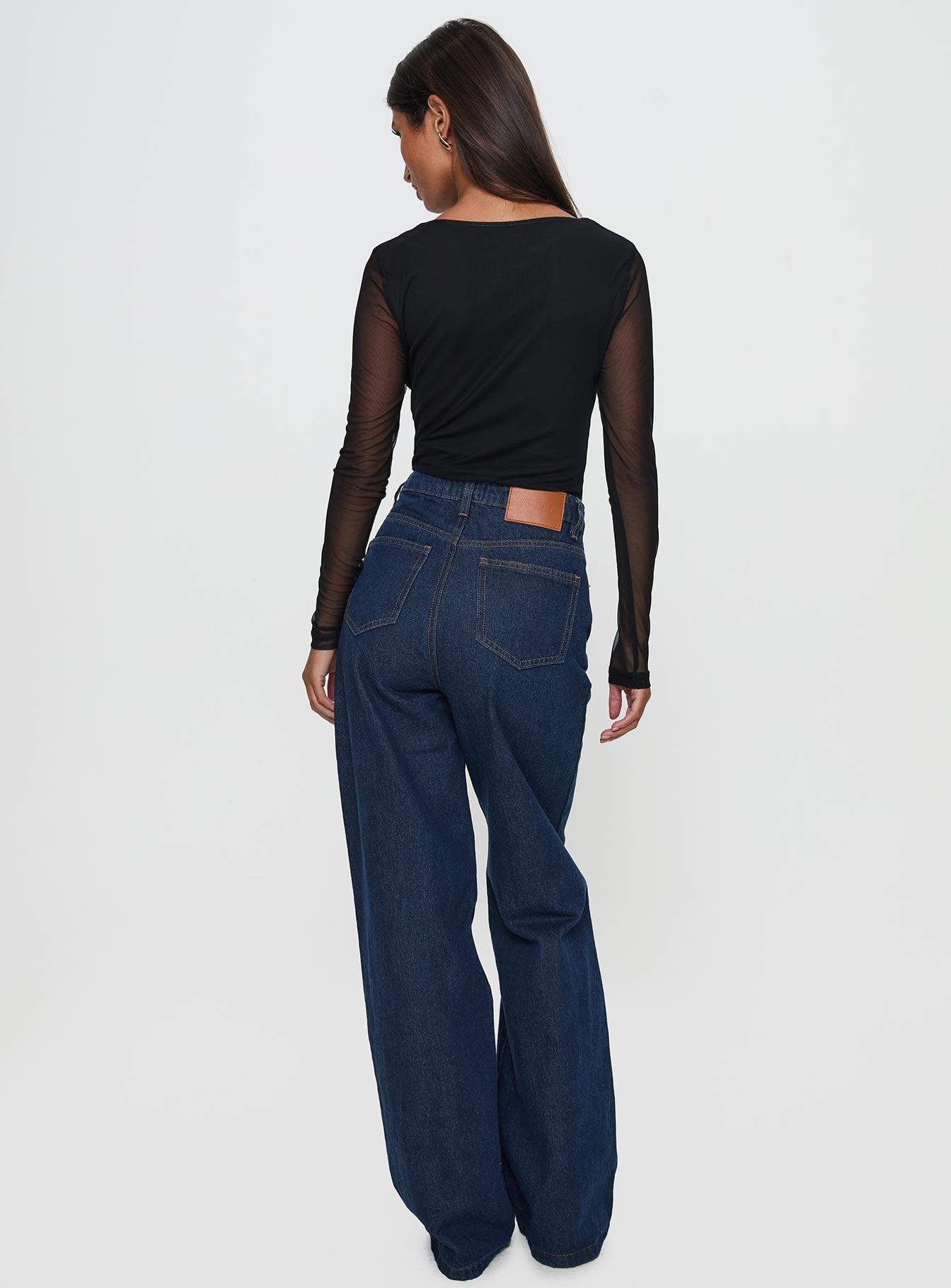 Nicolo Jeans Mid Raw Denim Product Image
