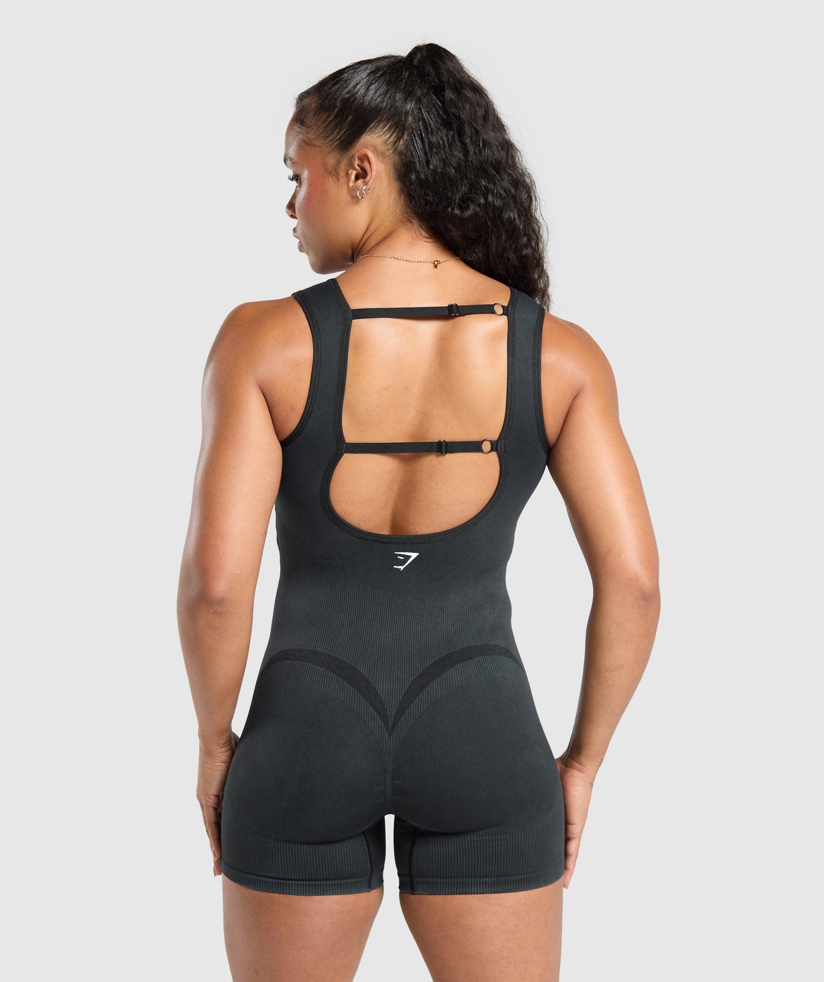 Gymshark Gains Seamless All-In-One - Black Female Product Image