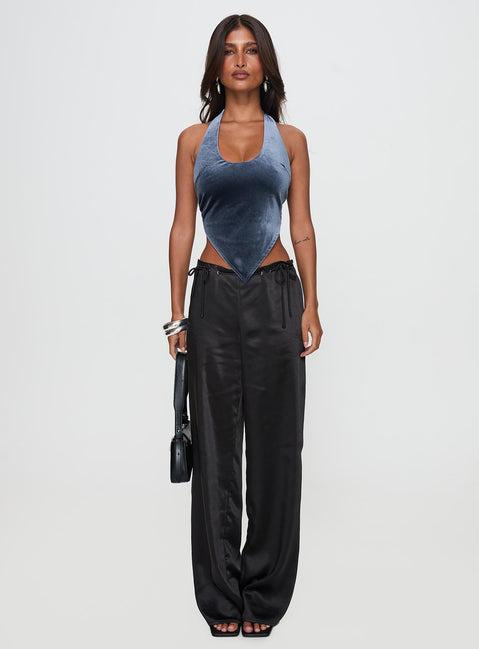 Seleneah Halter Top Slate Product Image