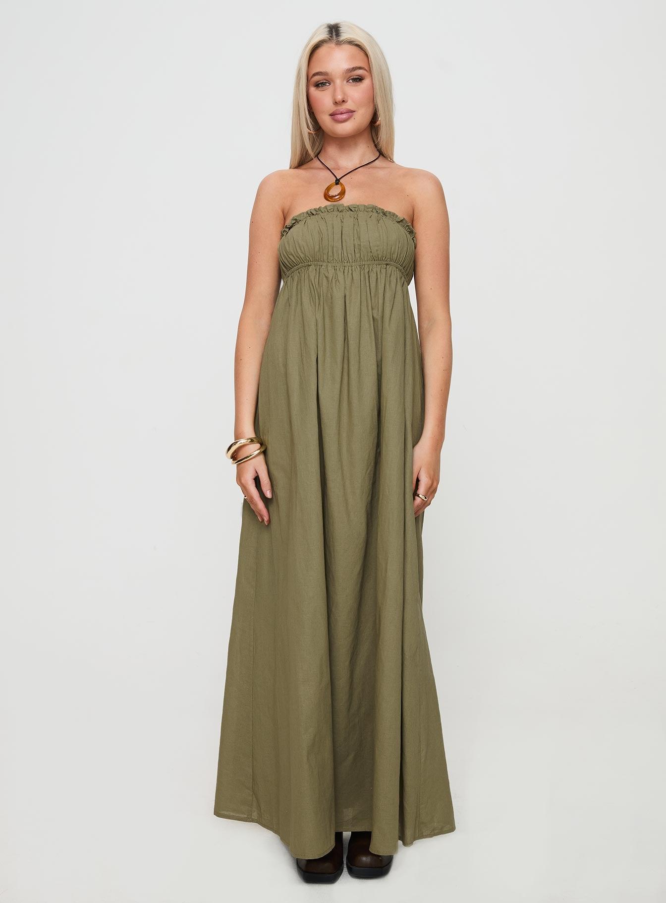 Isannah Maxi Dress Sage Product Image