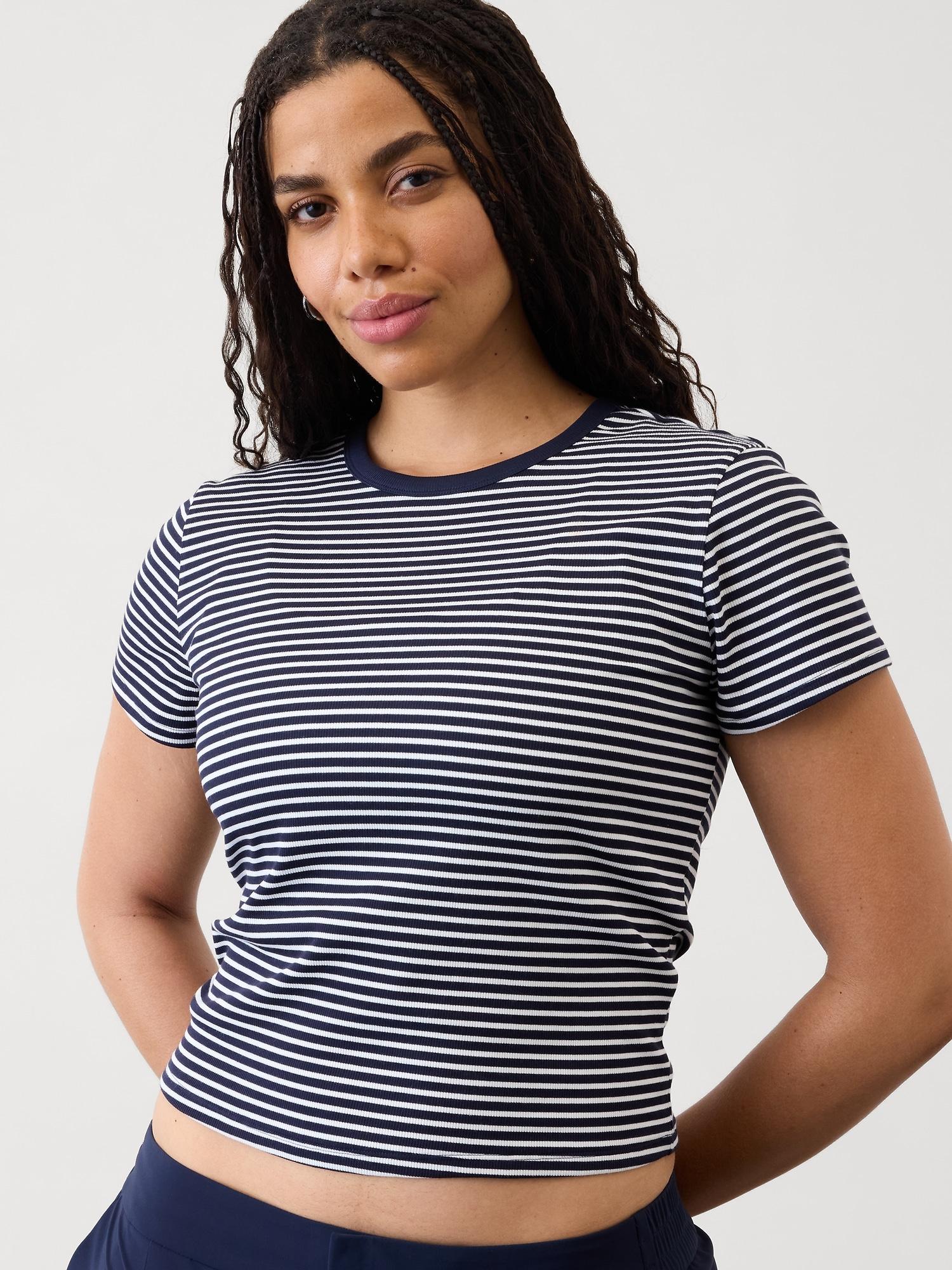 Signature Rib Crop Tee Product Image