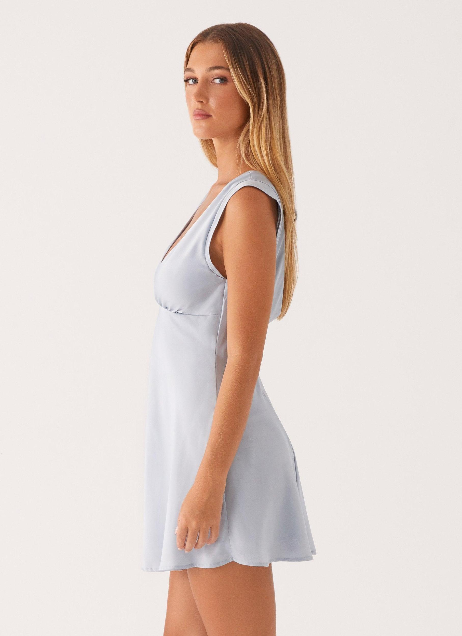 Layton Mini Dress - Blue Product Image