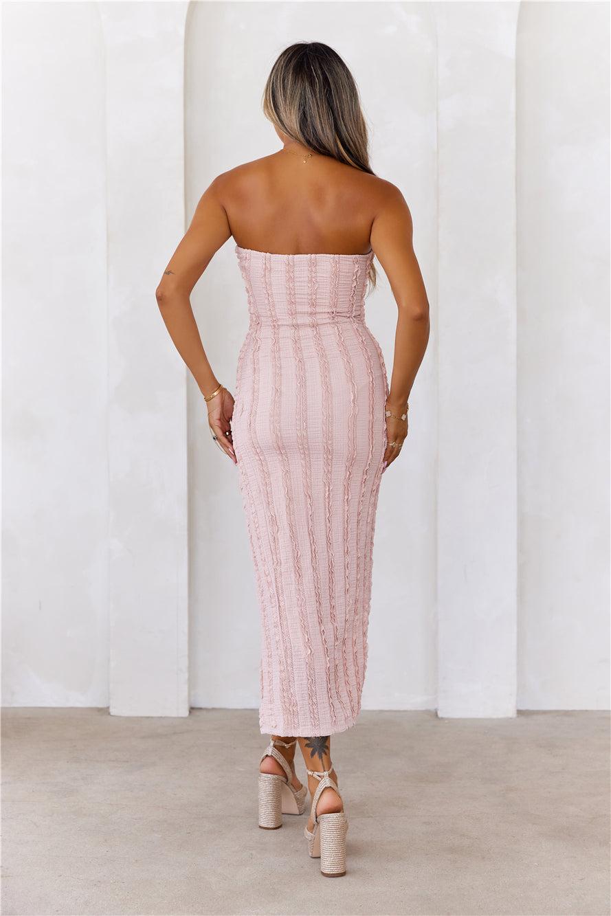 Romantic Feelings Strapless Midi Dress Mauve Product Image