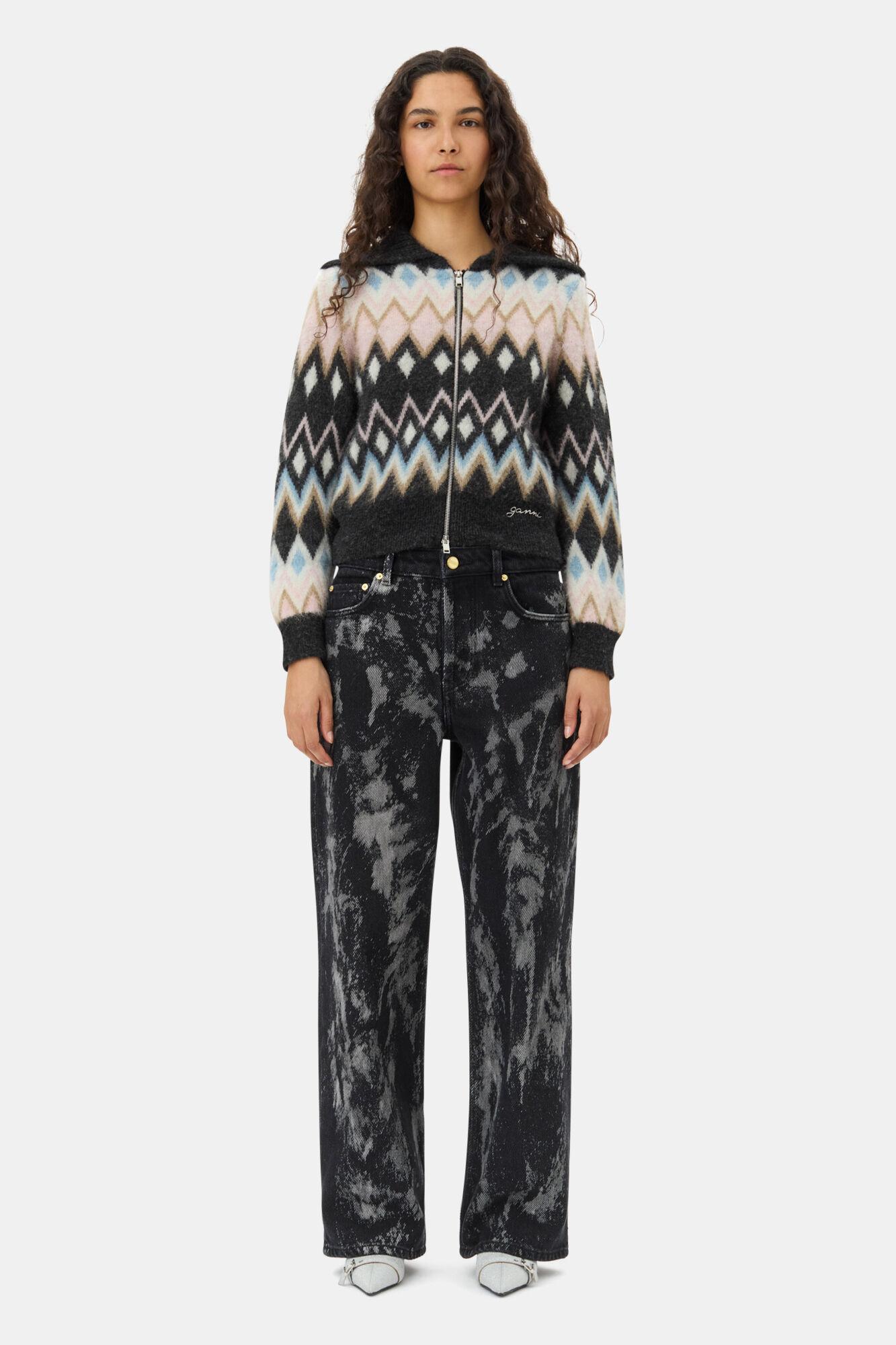 Multicolor Fine Brushed Alpaca Cardigan Product Image