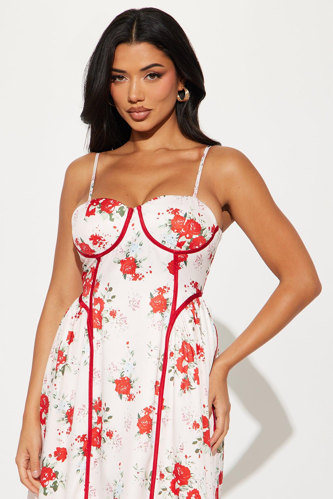 Ashley Floral Maxi Dress - Pink/combo Product Image