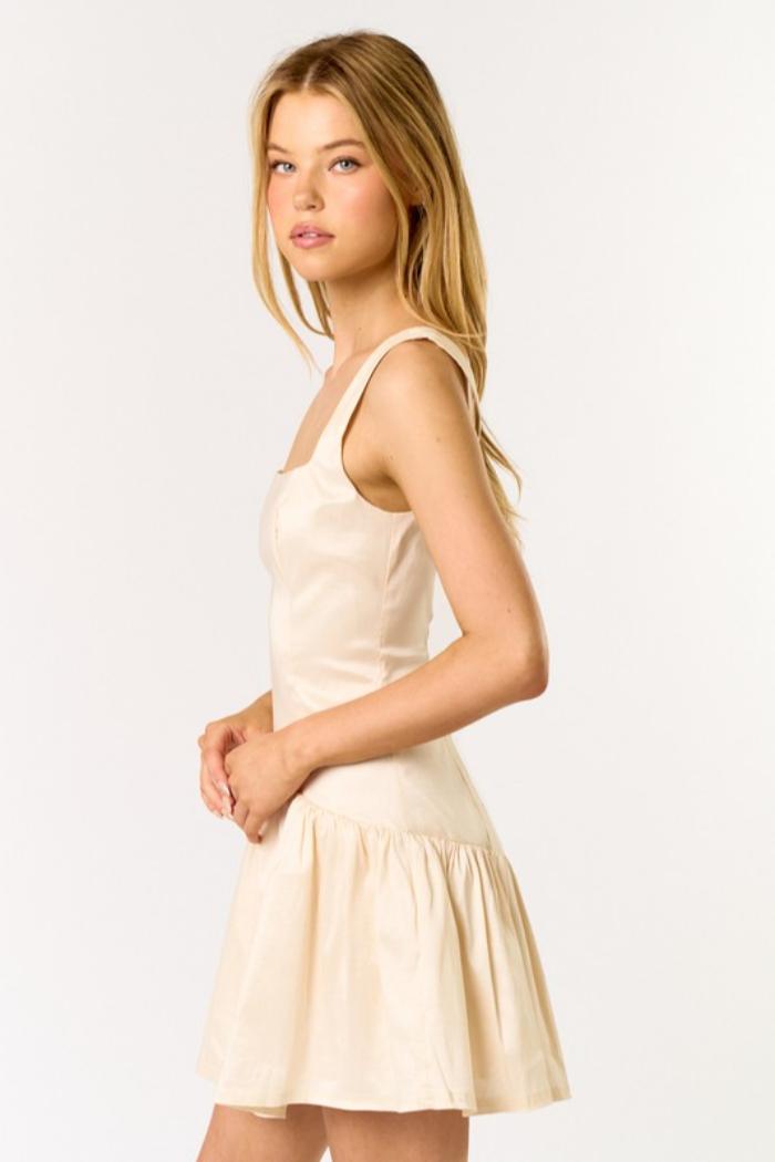 Square Neck Low Waisted Dress Product Image