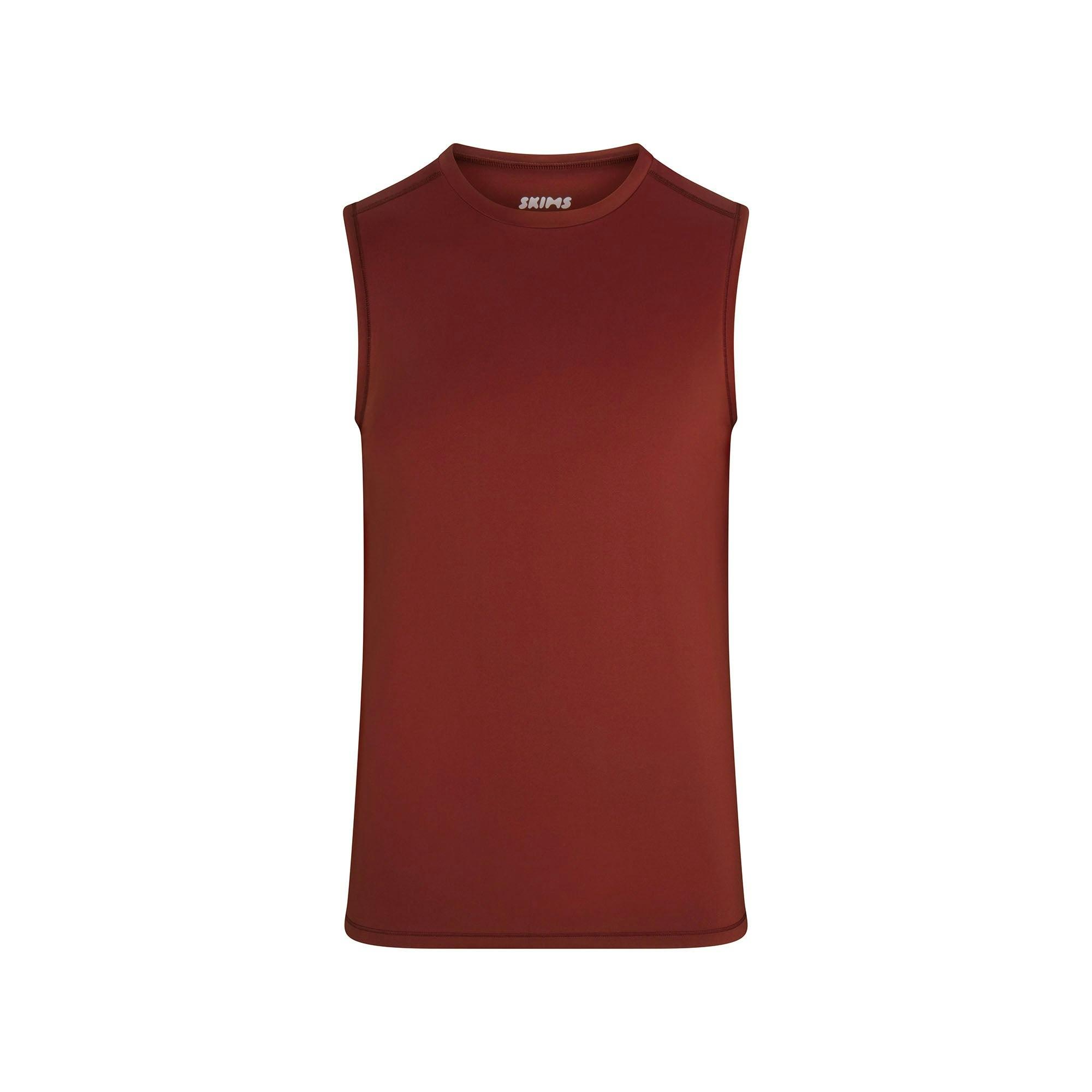 SKIMS SPORT MENS MUSCLE TANK | SANGRIA Product Image