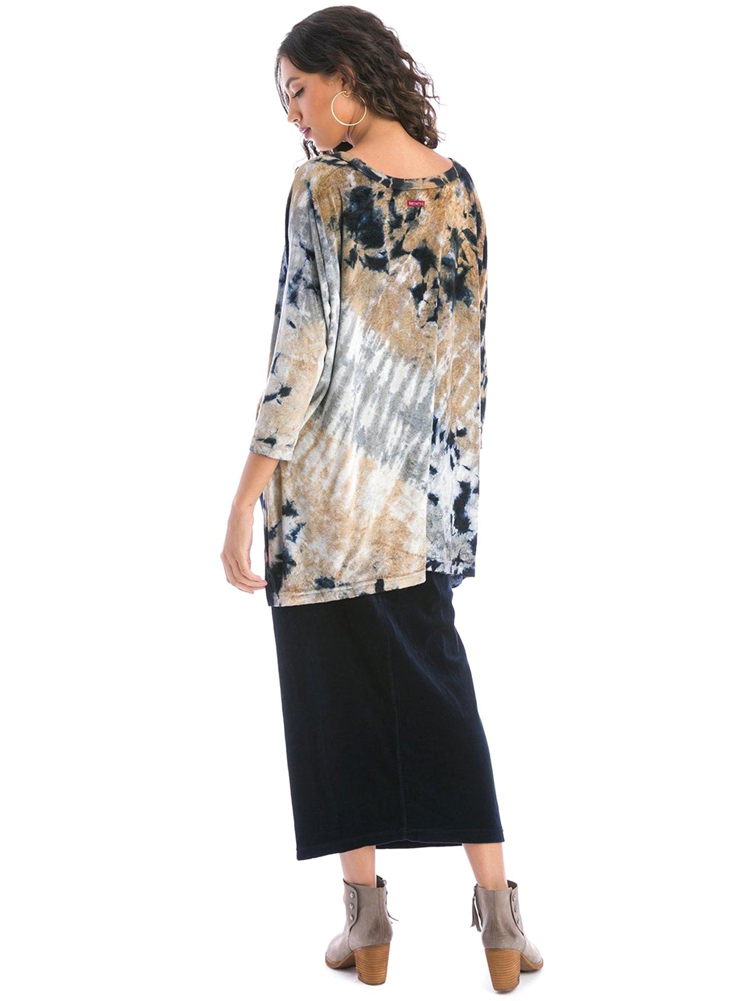 Hard Tail Velour Easy Fit Column Skirt (V-174) Product Image