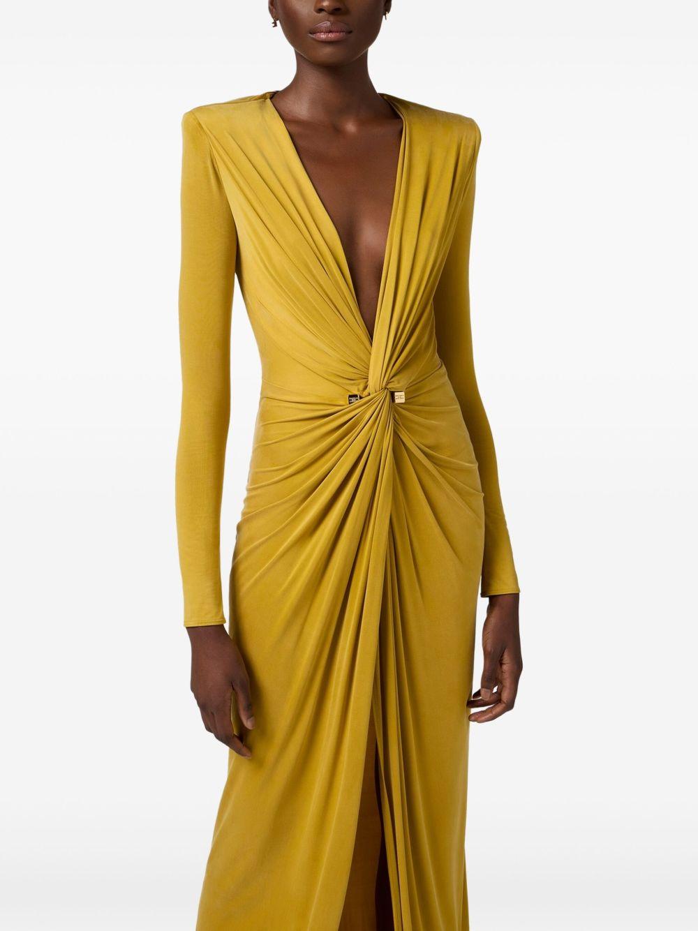 piercing-detail jersey gown Product Image