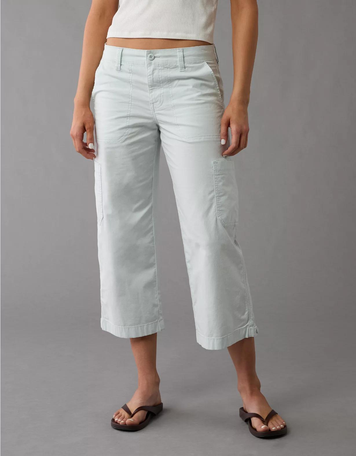 AE Stretch Low-Rise Straight Crop Pant Product Image