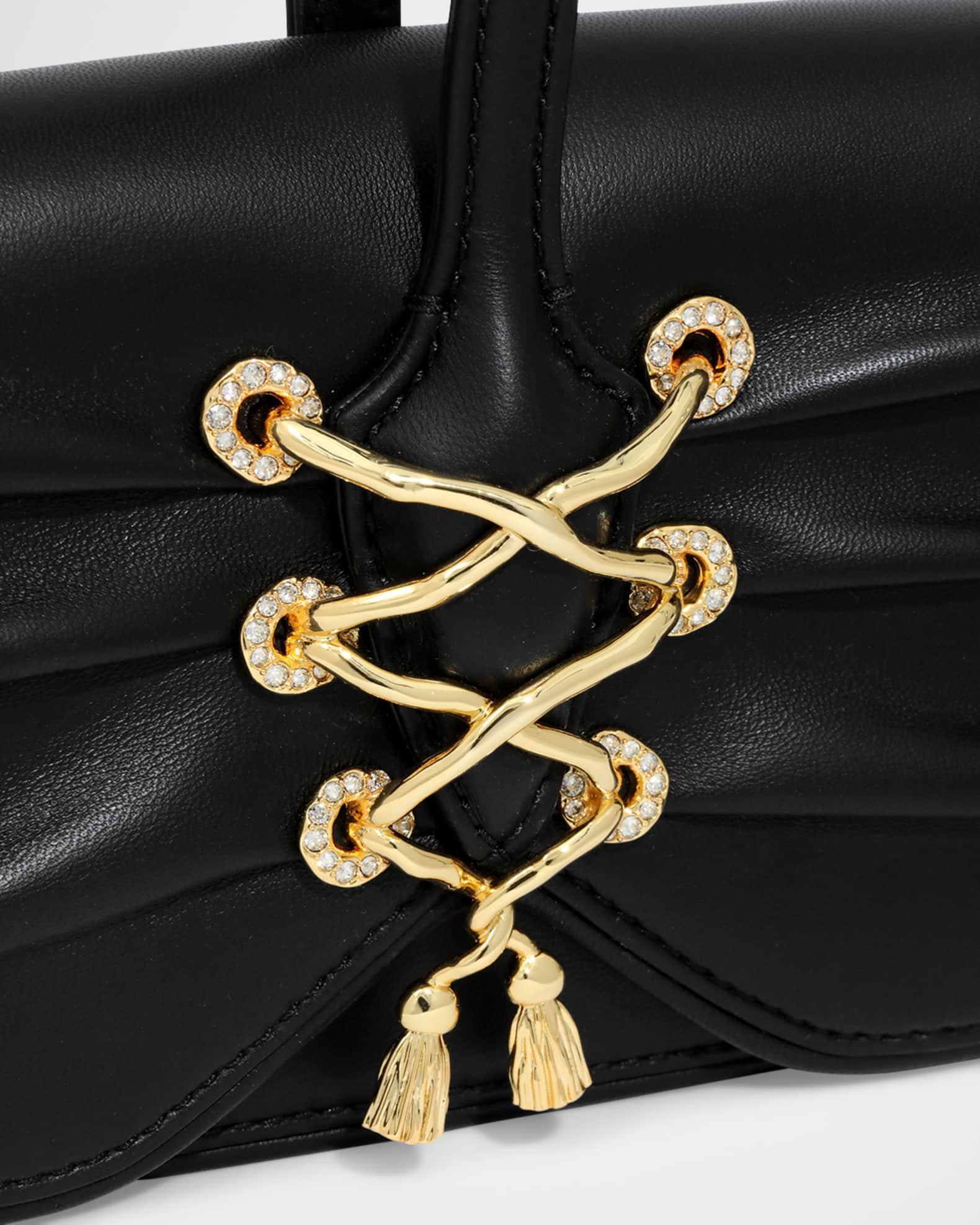 Lace-Up Leather Wristlet  Product Image