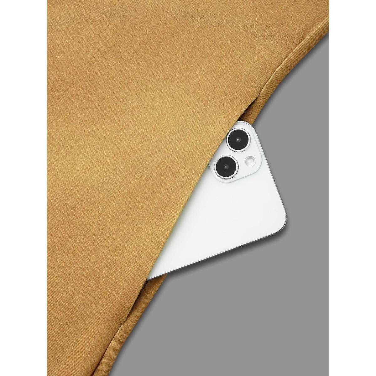 Plus Size Supersoft Essentials Colorblock Contrast Midi Dress Black Women Casual Contrast V-neck Long Sleeve Curvy BloomChic 10/M Product Image