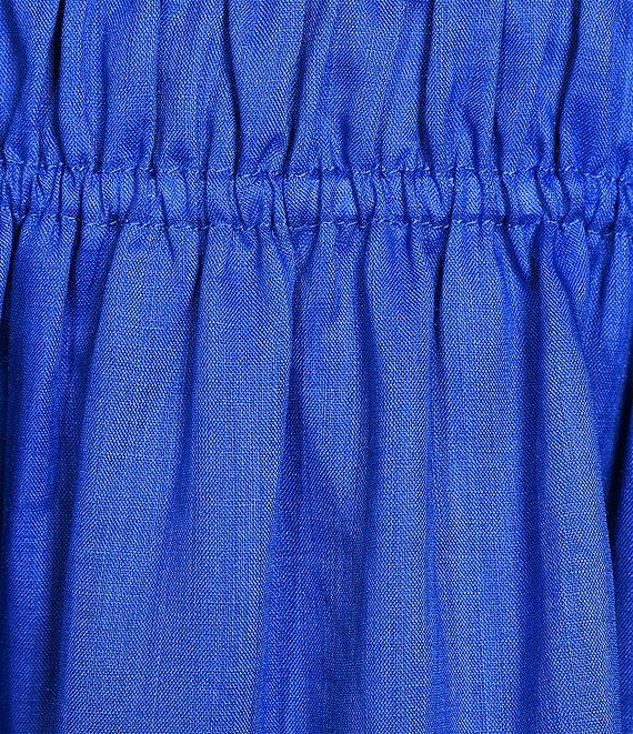 A Loves A Square Neck Sleeveless Spaghetti Strap Smocked Babydoll Mini Dress Product Image