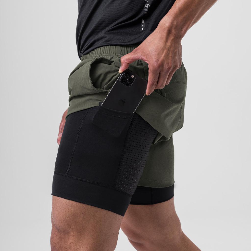 0761. Ripstop 5" Liner Short - Olive Product Image