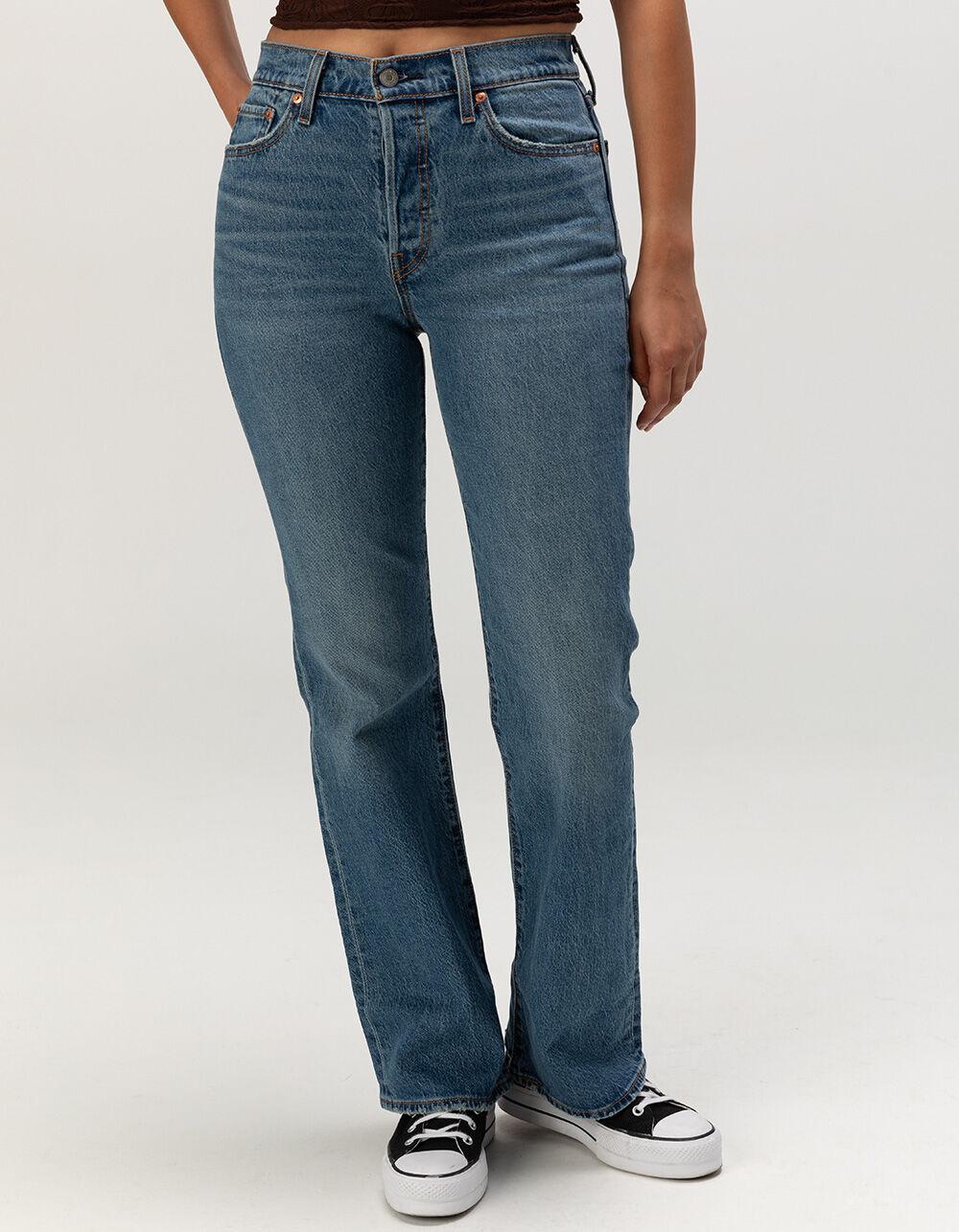 LEVI'S Premium Wedgie Bootcut Womens Jeans - Fair Point - DARK VINTAGE Product Image