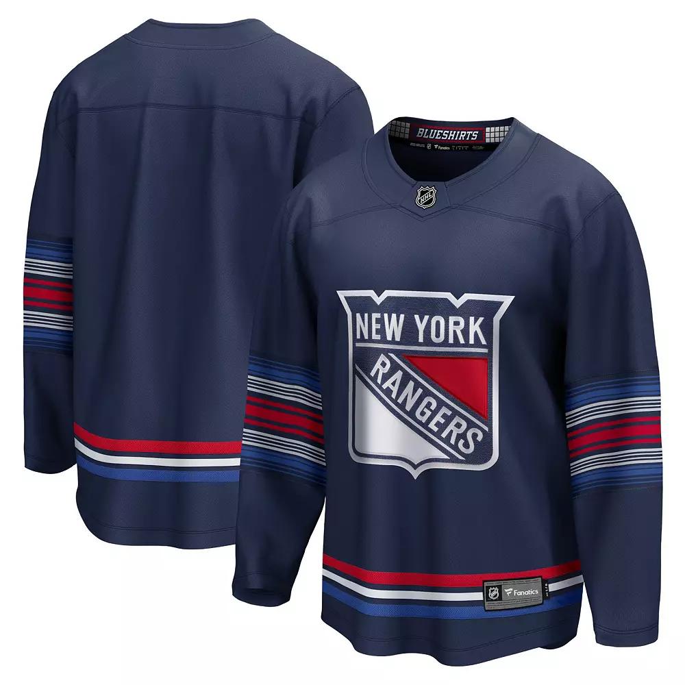 Men's Fanatics Navy New York Rangers Alternate Breakaway Jersey,  Product Image