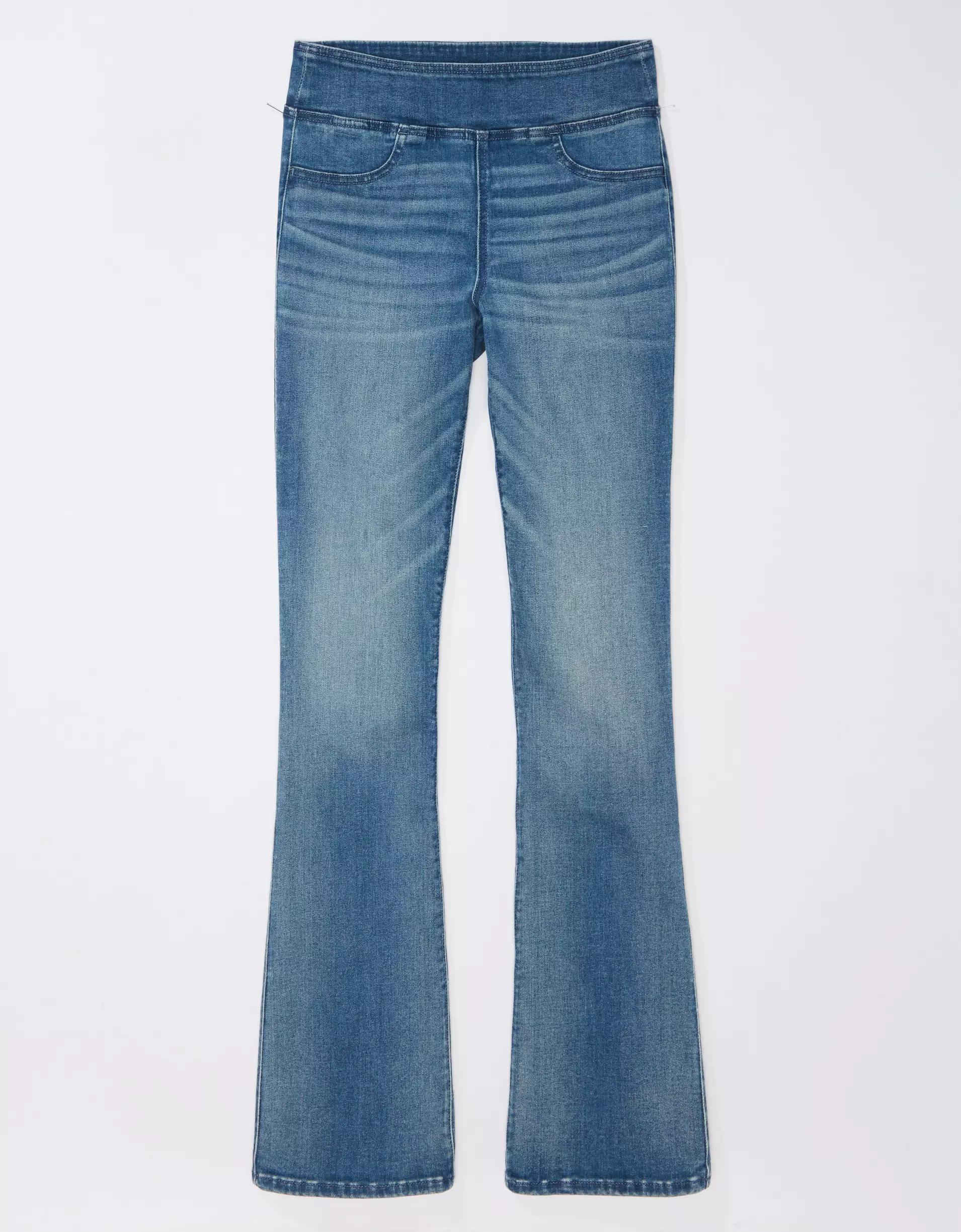 AE Luxe Pull-On High-Waisted Kick Bootcut Jean Product Image