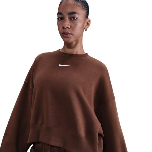 Womens Nike Sportswear Phoenix Fleece Over-Oversized Crew-Neck Sweatshirt | DQ5761-051 Product Image