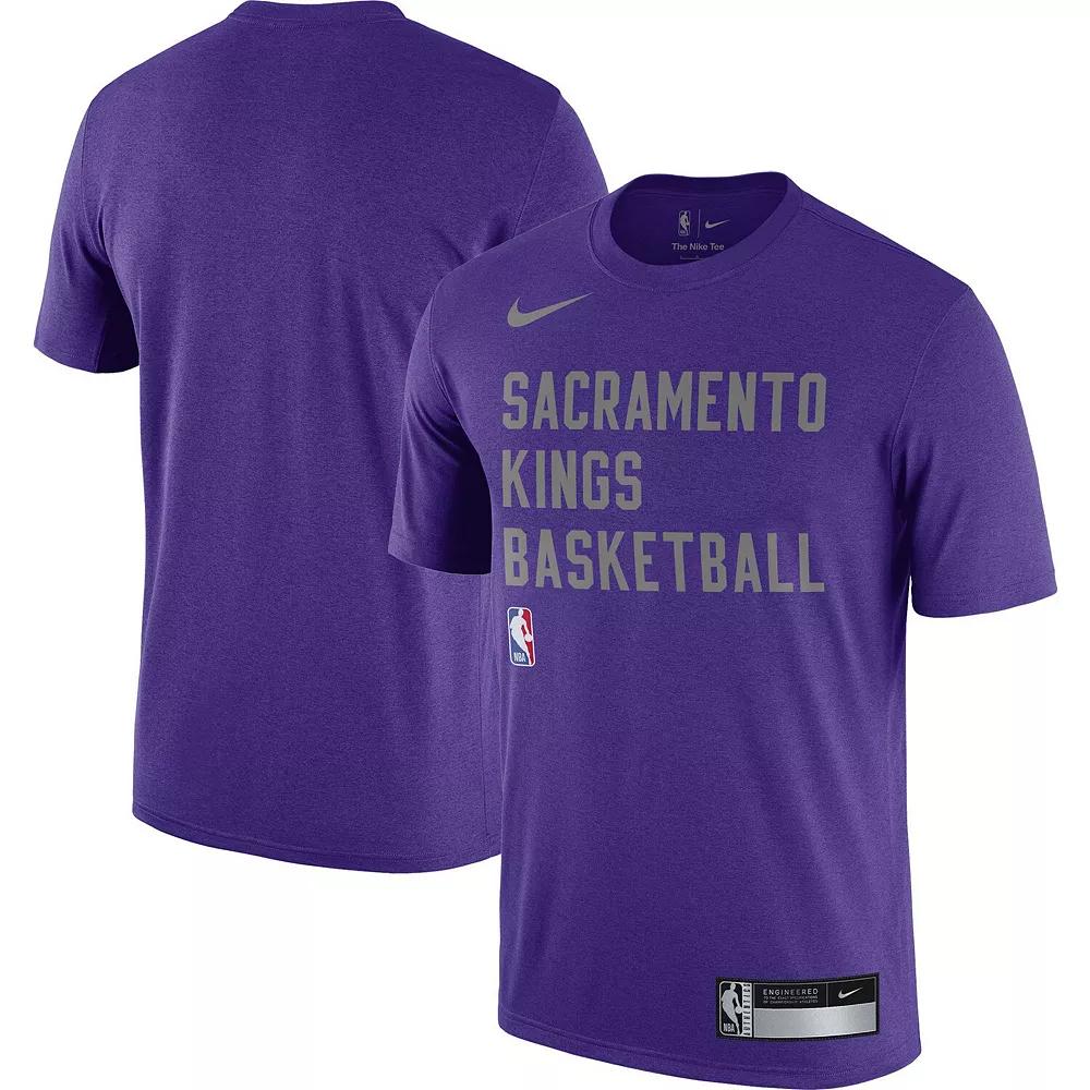 Men's Nike Purple Sacramento Kings 2023/24 Sideline Legend Performance Practice T-Shirt, Size: Large, Kng Purple Product Image