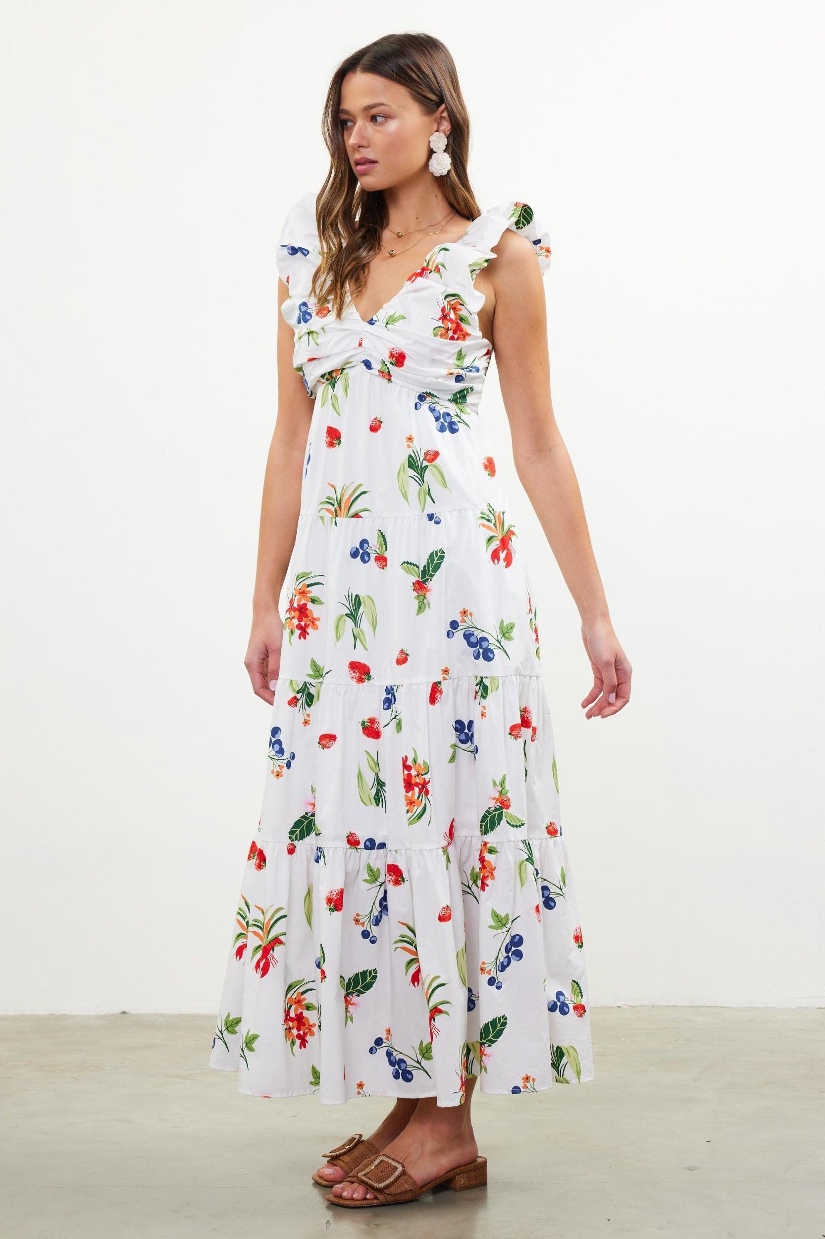 Fruit Cocktail Maxi Dress Product Image