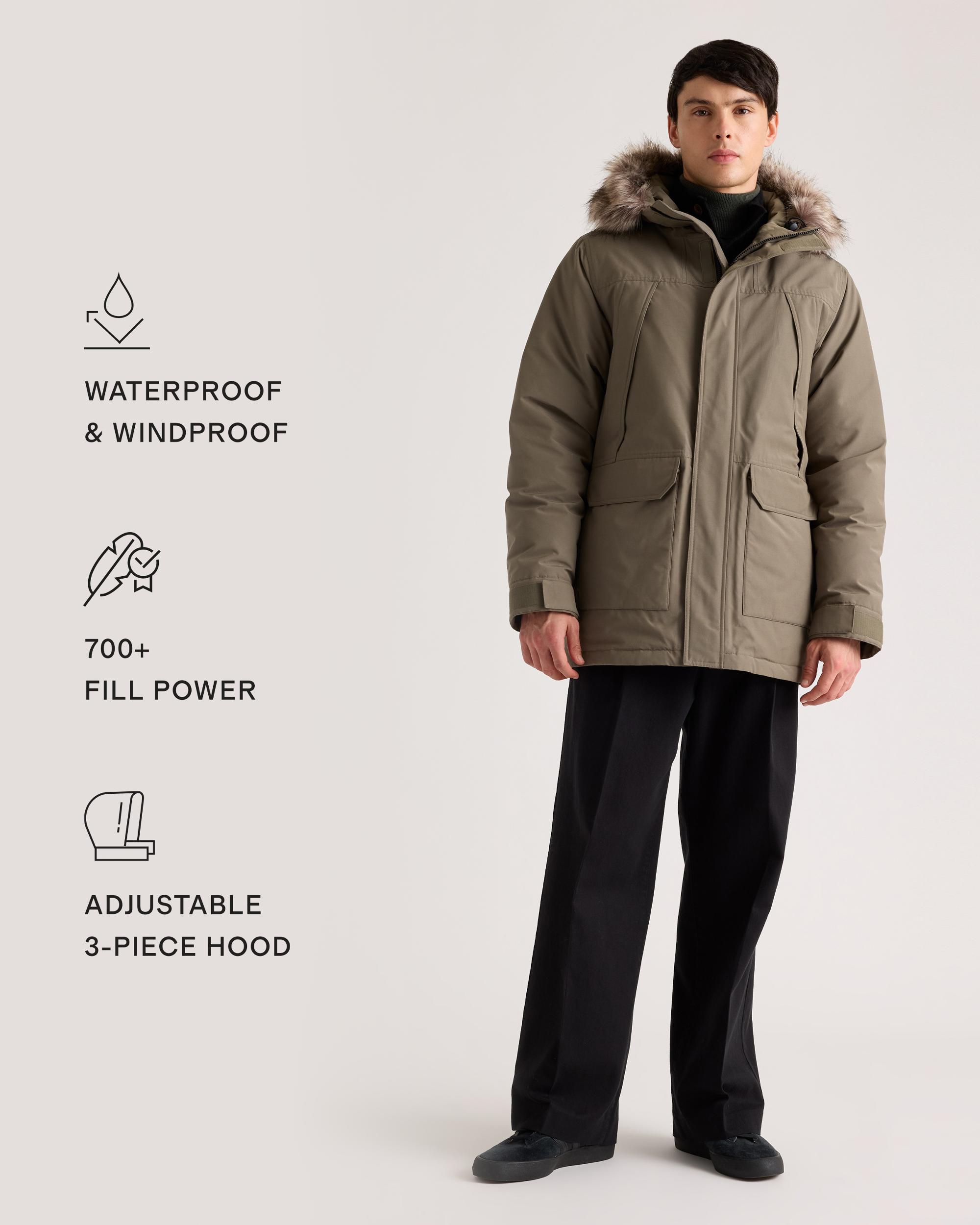 Quince | Men's Responsible Down Hooded Parka Recycled Polyester Product Image