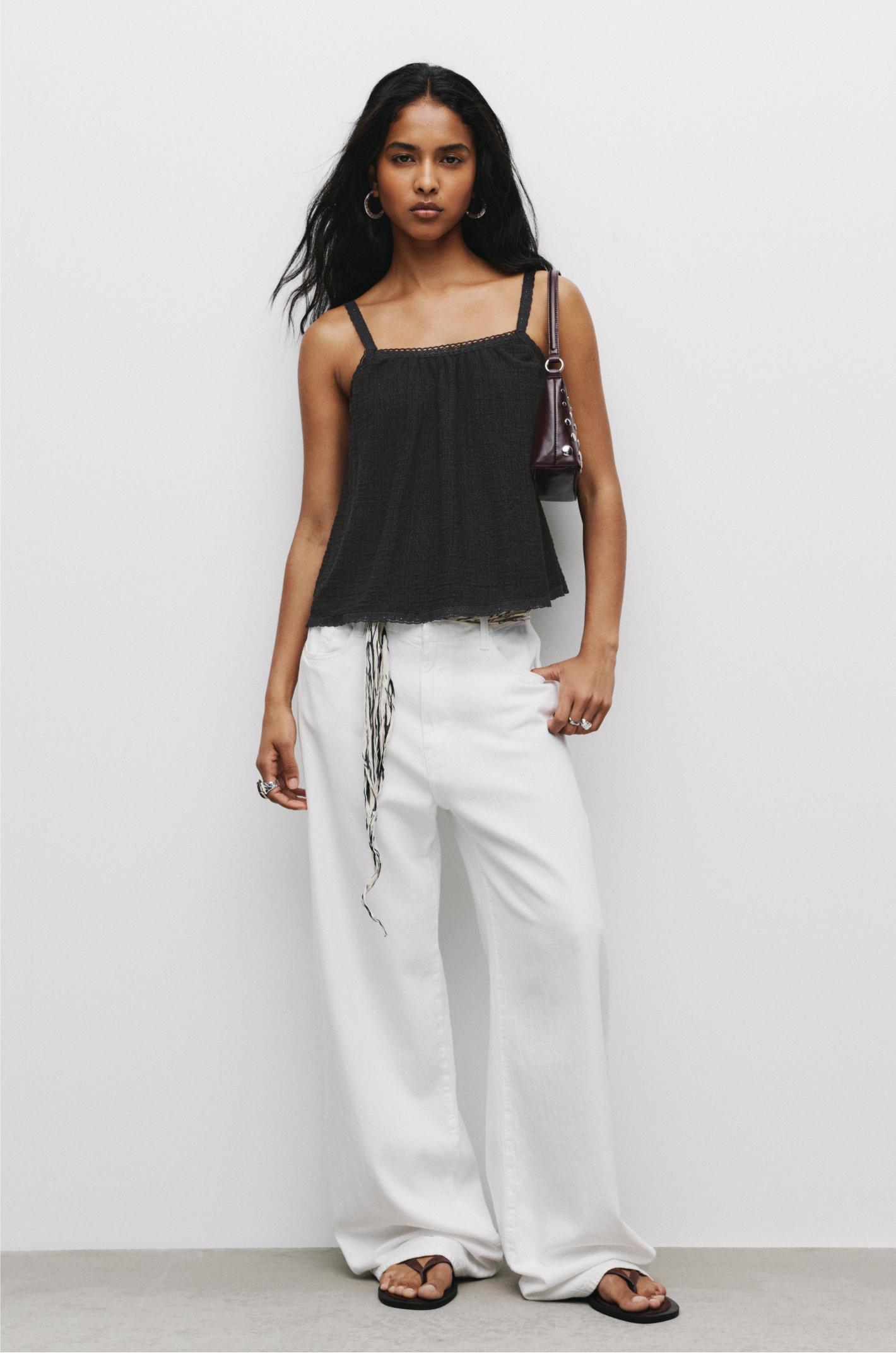 Strappy flared top Product Image