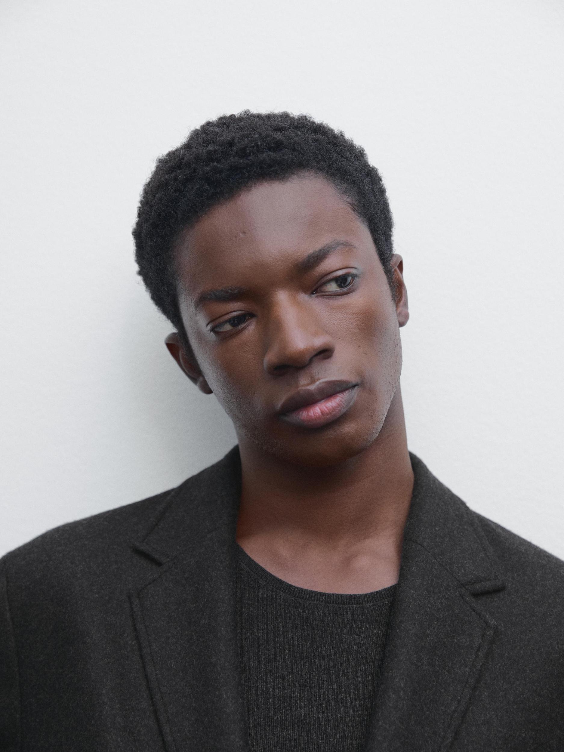 Wool blend suit blazer Product Image