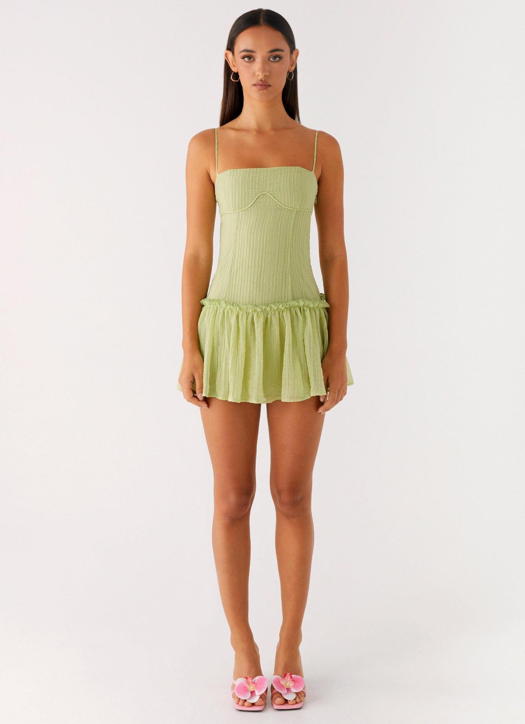 Bambini Mini Dress - Green Product Image