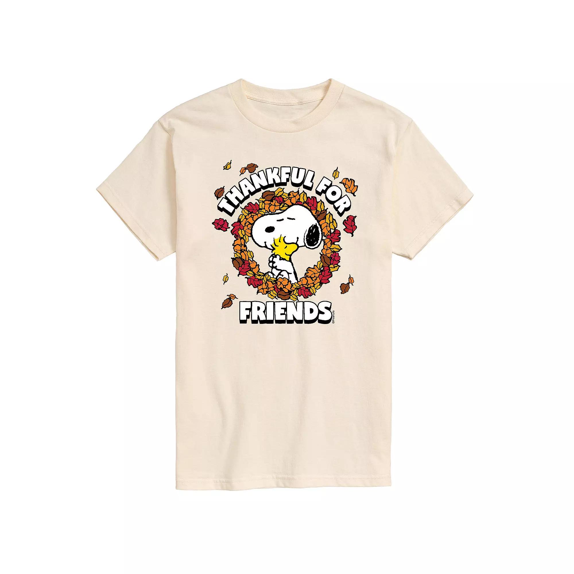 Men's Peanuts Thankful For Friends Tee,  Product Image