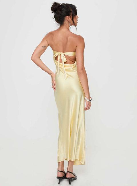 Haley Maxi Dress Yellow Product Image