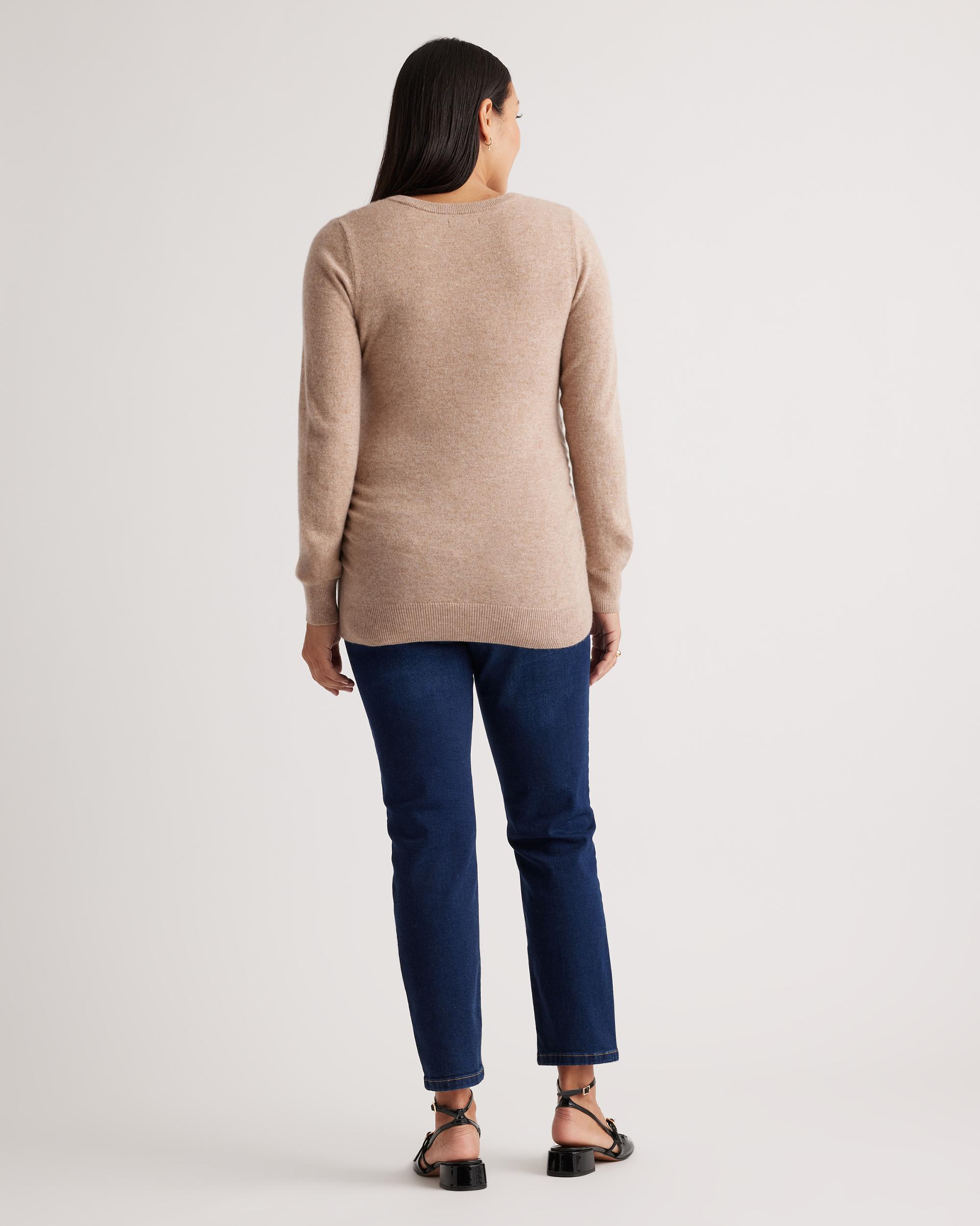 Quince | Women's Mongolian Cashmere V-Neck Maternity Sweater Product Image