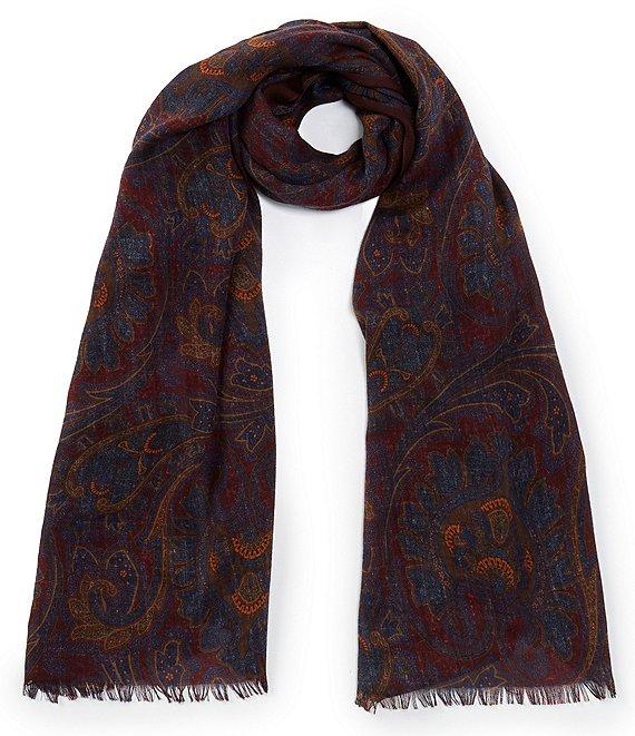 Cremieux All Over Paisley Wool Neck Scarf Product Image