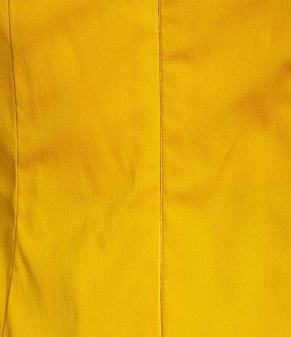 Marella Elegia Stretch Poplin Round Halter Neck Sleeveless Side Pleat Detail Midi Sheath Dress Product Image