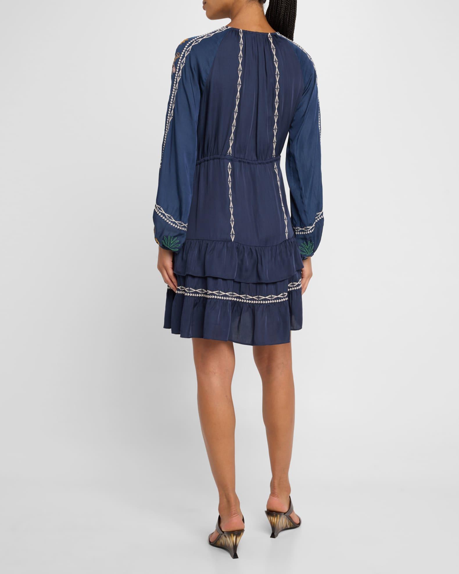 Lexie Embroidered Ruffle-Tiered Dress Product Image