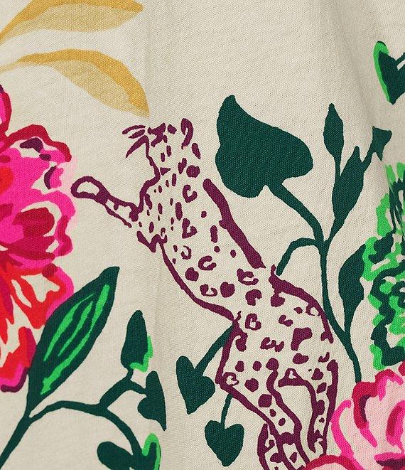 Lilly Pulitzer Meredith Cotton Jersey V-Neck Short Sleeve Tee Product Image