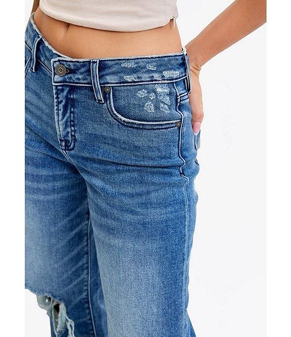 Hidden Jeans Logan Mid Rise Distressed Dad Jeans Product Image