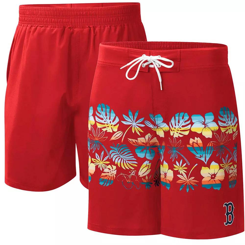 Men's G-III Sports by Carl Banks Red Boston Red Sox Breeze Volley Swim Shorts,  Product Image
