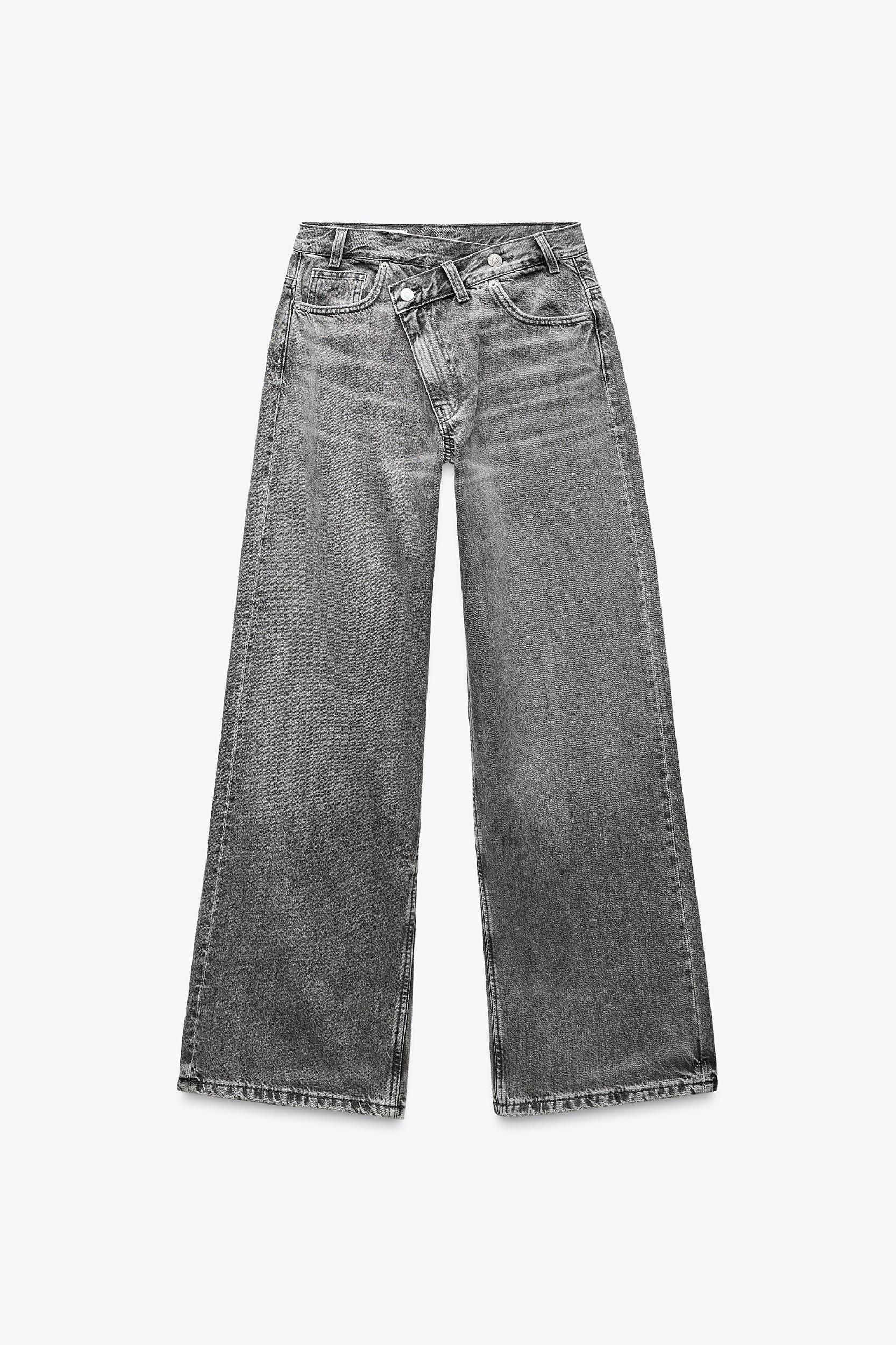 TRF MID-RISE CROSS WAIST BAGGY JEANS Product Image