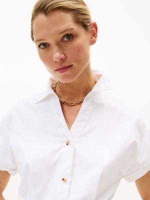 Belted Linen-Cotton Blend Shirtdress Product Image