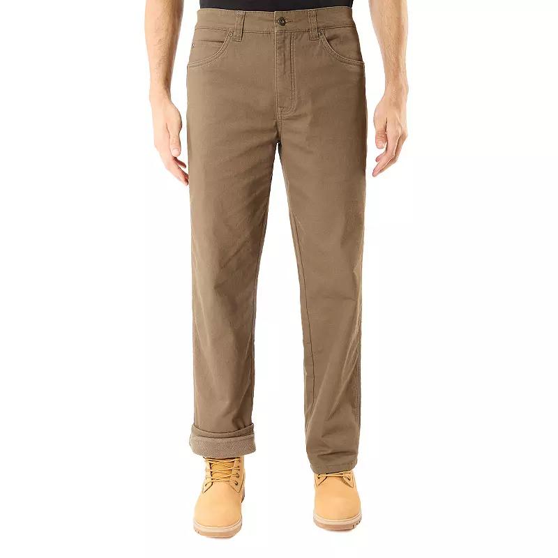 Men's Smith's Workwear Stretch Fleece-Lined Canvas 5-Pocket Pants,  Product Image