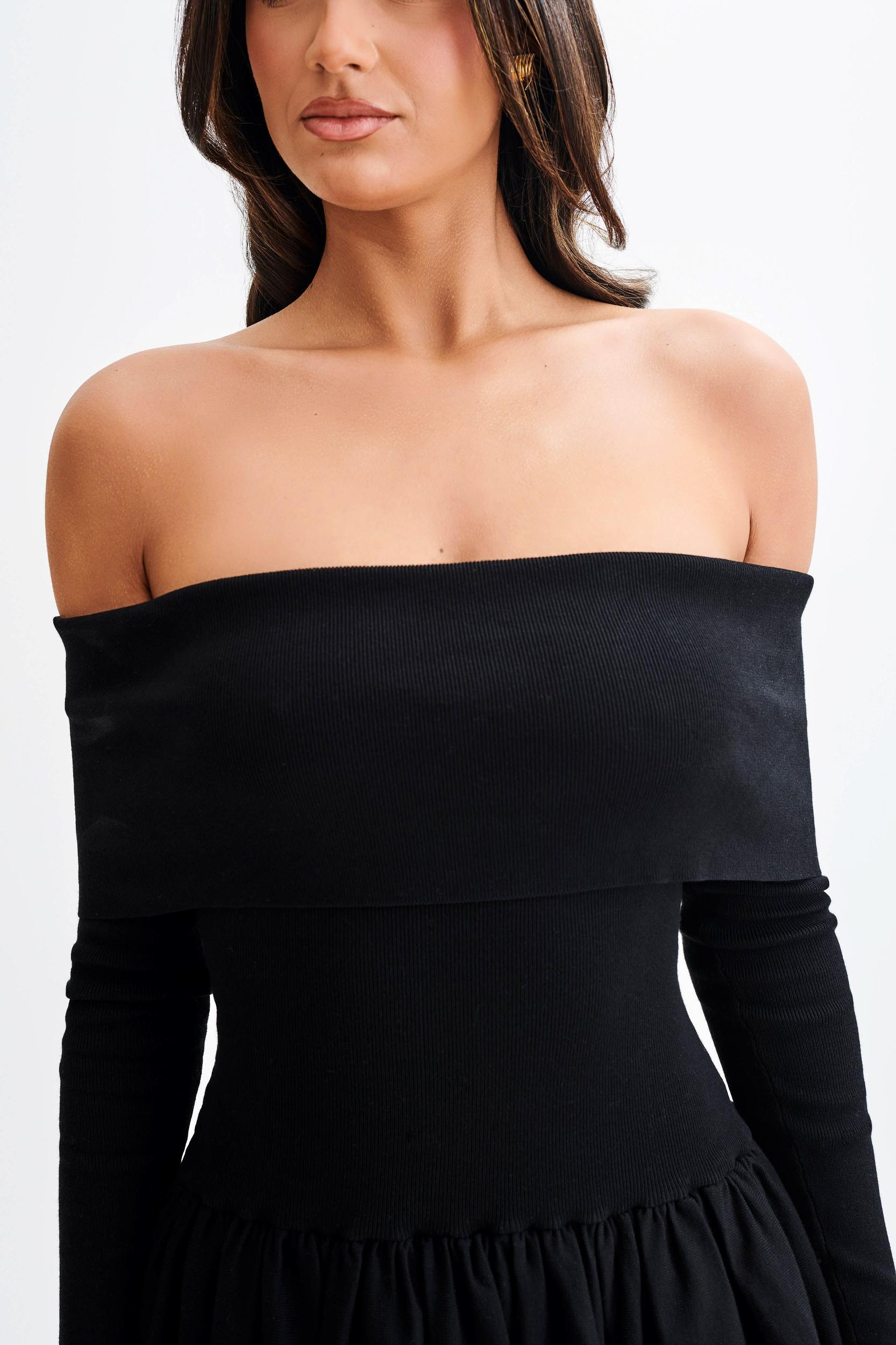 Atlanta Long Sleeve Mini Dress - Black Product Image