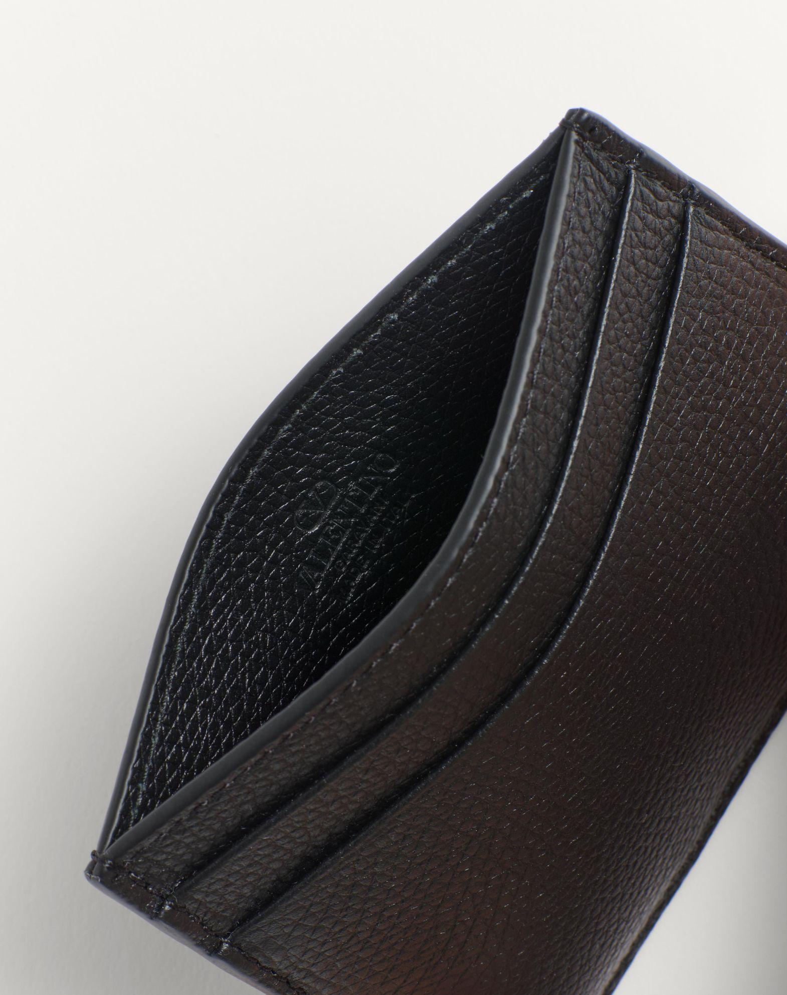 Valentino Garavani Vlogo Signature Cardholder In Grainy Calfskin Product Image