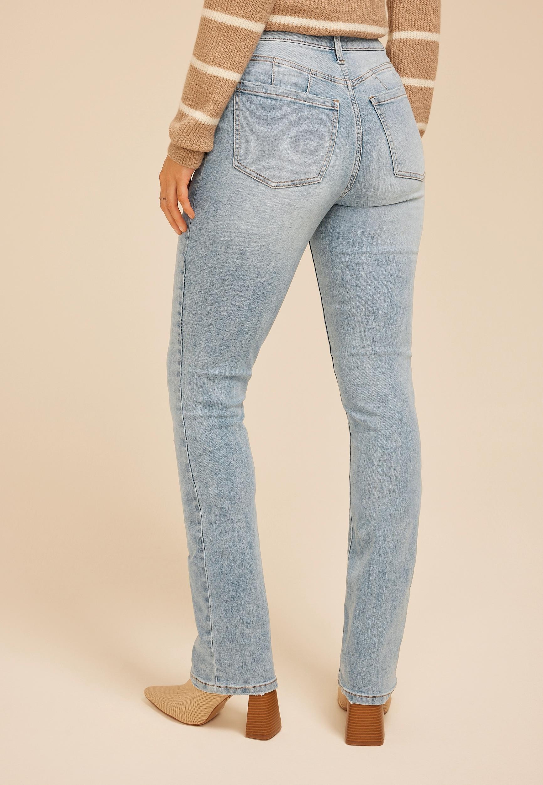 Everflex™ High Rise Back Dart Slim Boot Jean Product Image